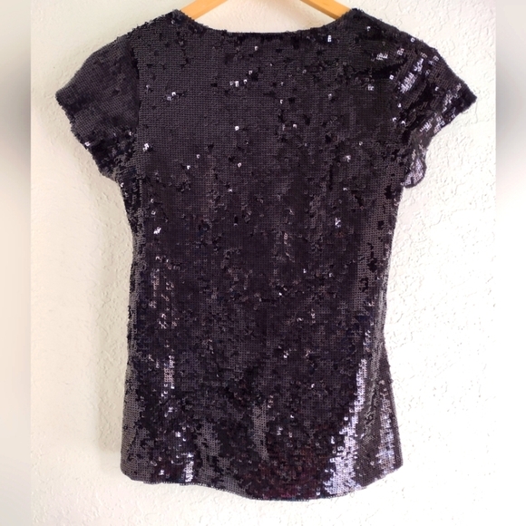 Alice + Olivia Embellished Sequined Tee - Picture 8 of 8